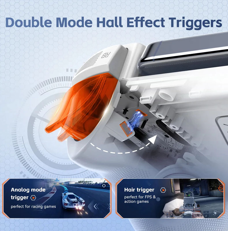 Gamwing Retractable Mobile Game Controller w/ Hall Effect Joystick ...