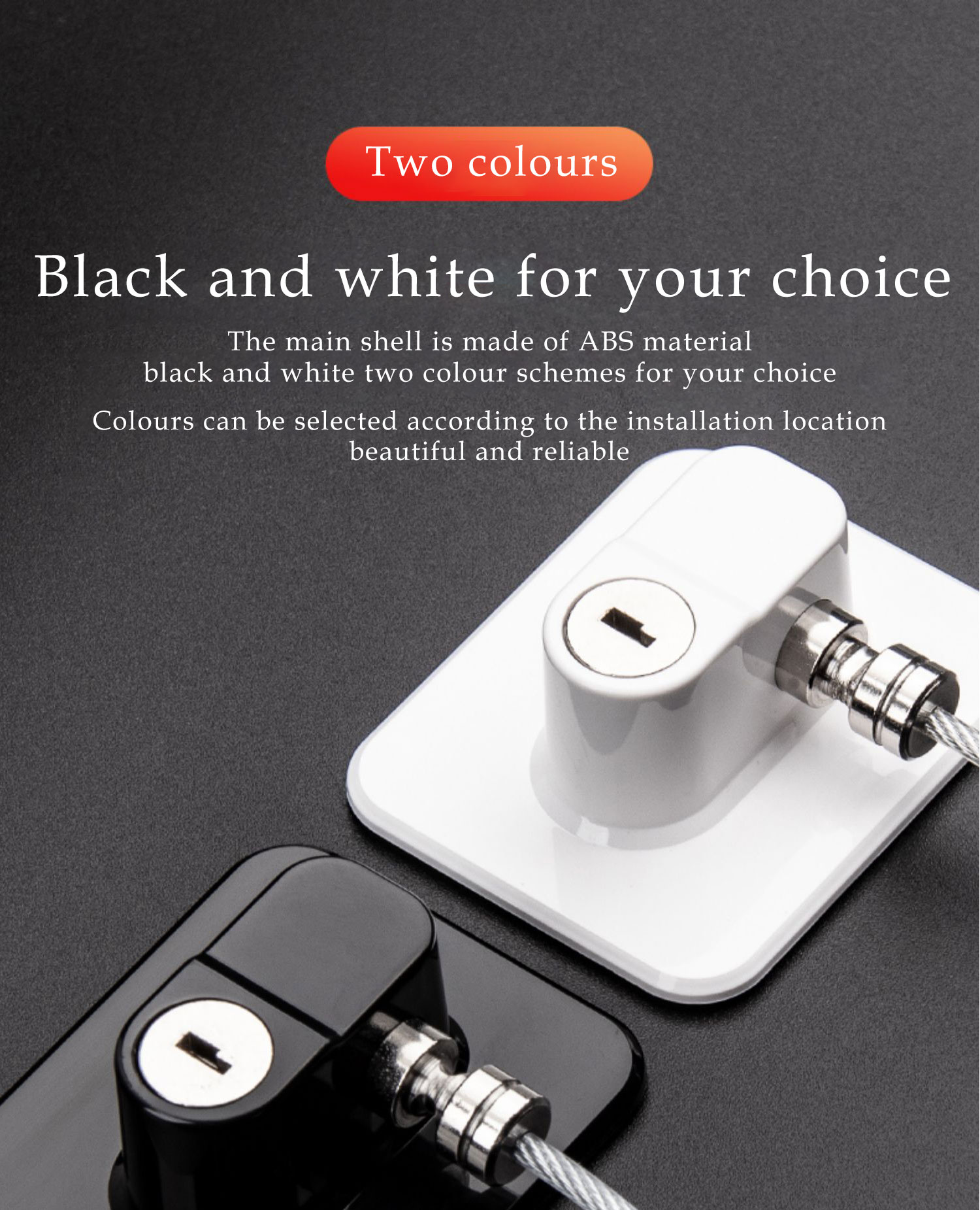 thumbnail image 2 of 3-Pack Black Refrigerator Door Locks For Kids – Child Safety Locks For Fridge, Freezer, Cabinets & Windows 2 of 9