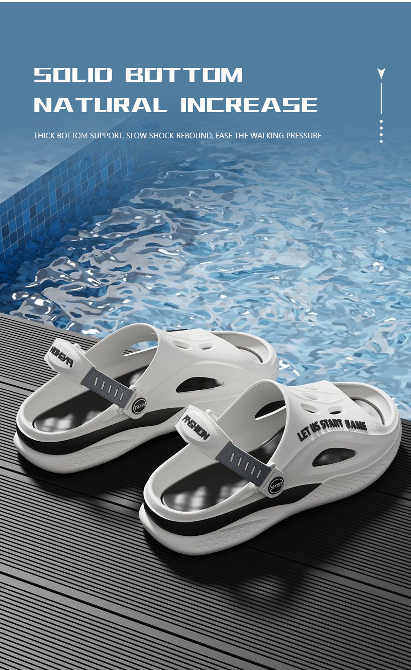 Men's Beach Sandals – Thick Sole Anti-Slip