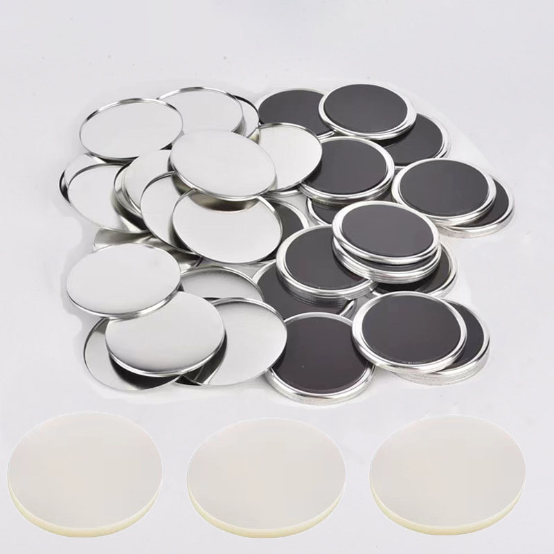 100Pcs 58mm DIY Badge Button Pins Refrigerator Magnet Soft Magnetic DIY ...