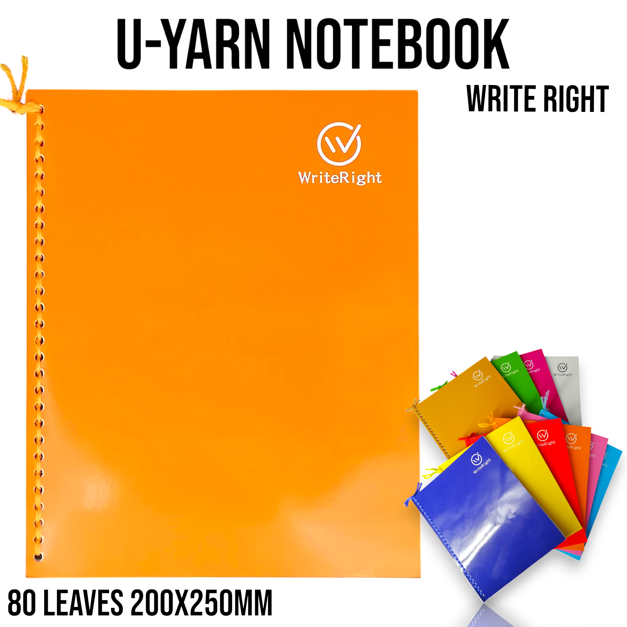 WRITERIGHT University Yarn Big Notebook 1Pc Classic Secondary Student ...