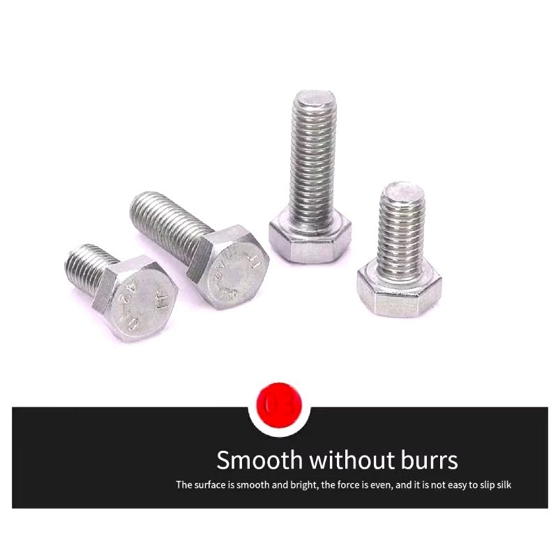 304 STAINLESS M6 Hexagon Screw Set External Hexagon Bolt Hexagon Screw ...