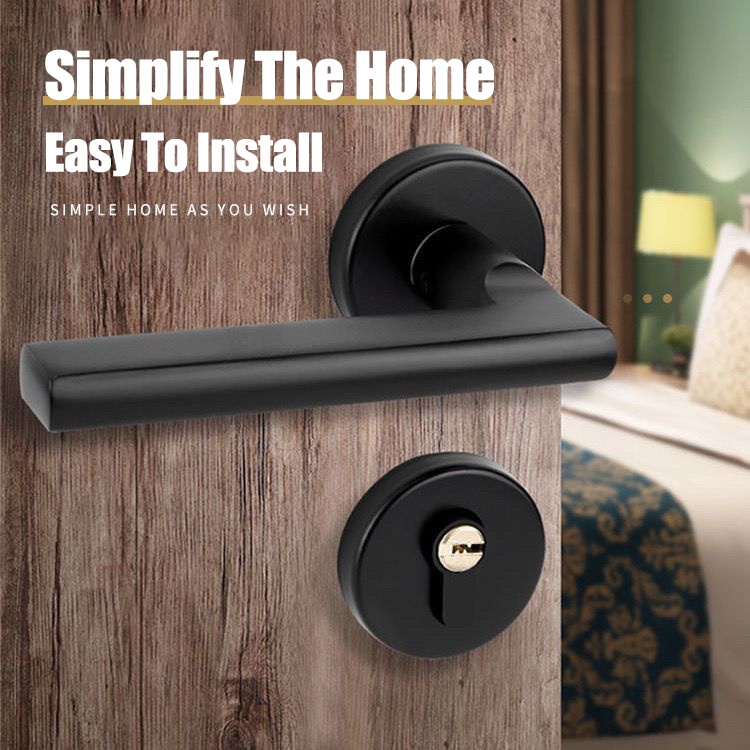 Alloy Main Door Lock Set With Anti-theft Lock Core Silent Doorlock Door ...