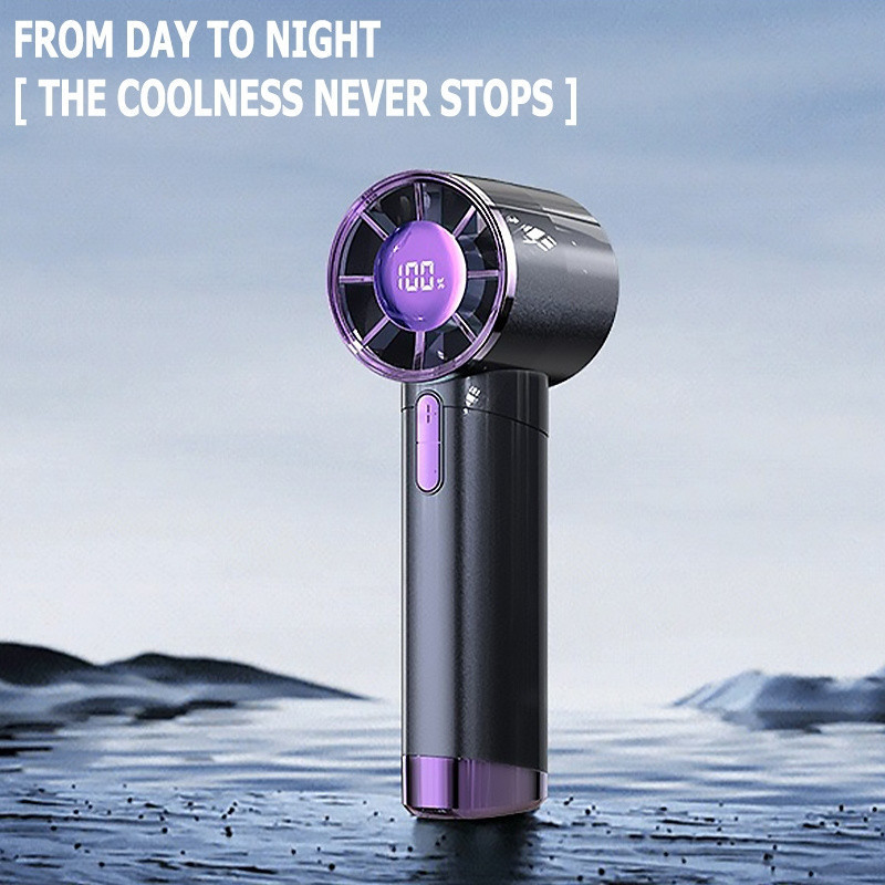 8000MAH Handheld Mini Fan Small 100-wind-speeds rechargeable Super-mute ...