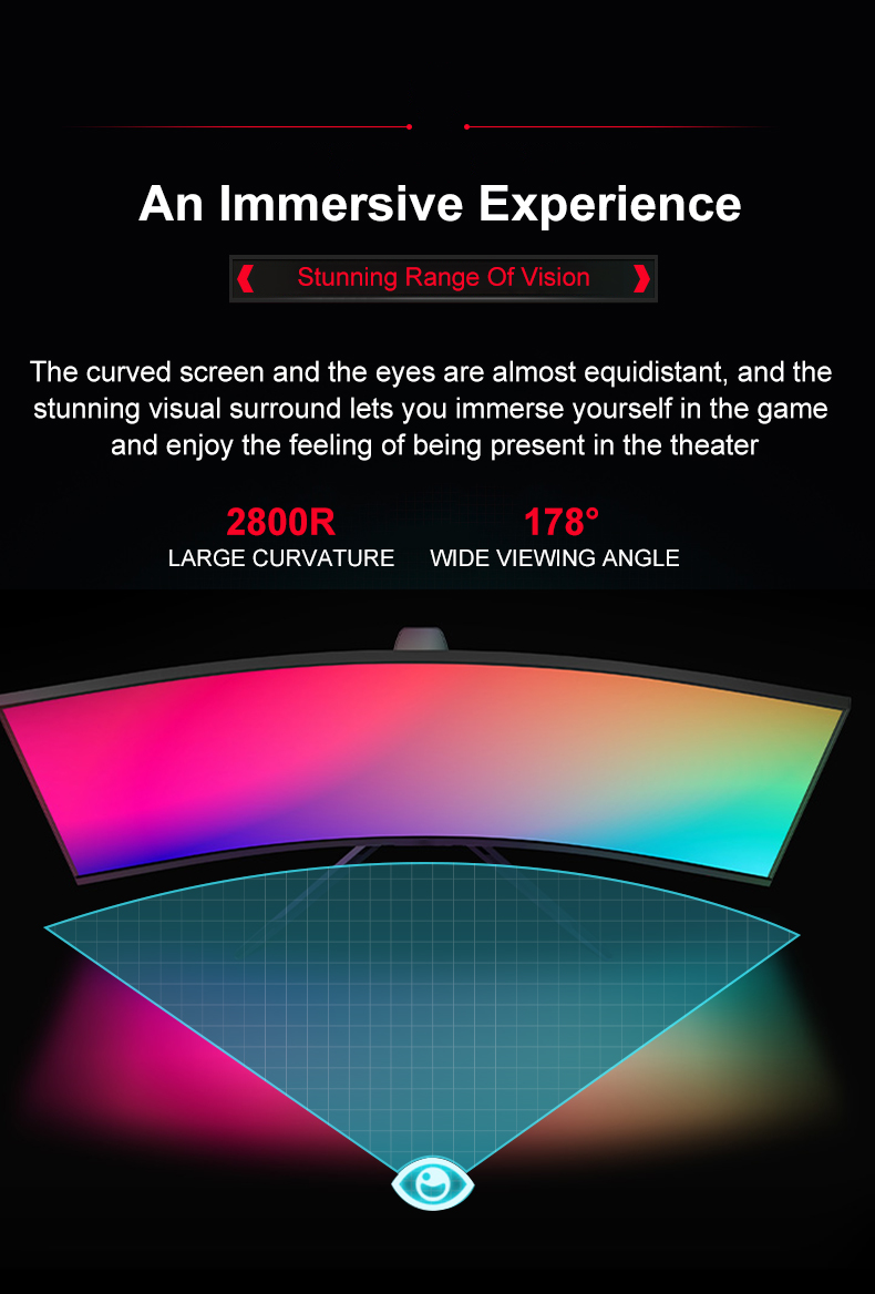 Expose Gaming Monitor 27 Inch Monitor 2K PC Monitor 27 Inch 100HZ 180HZ ...
