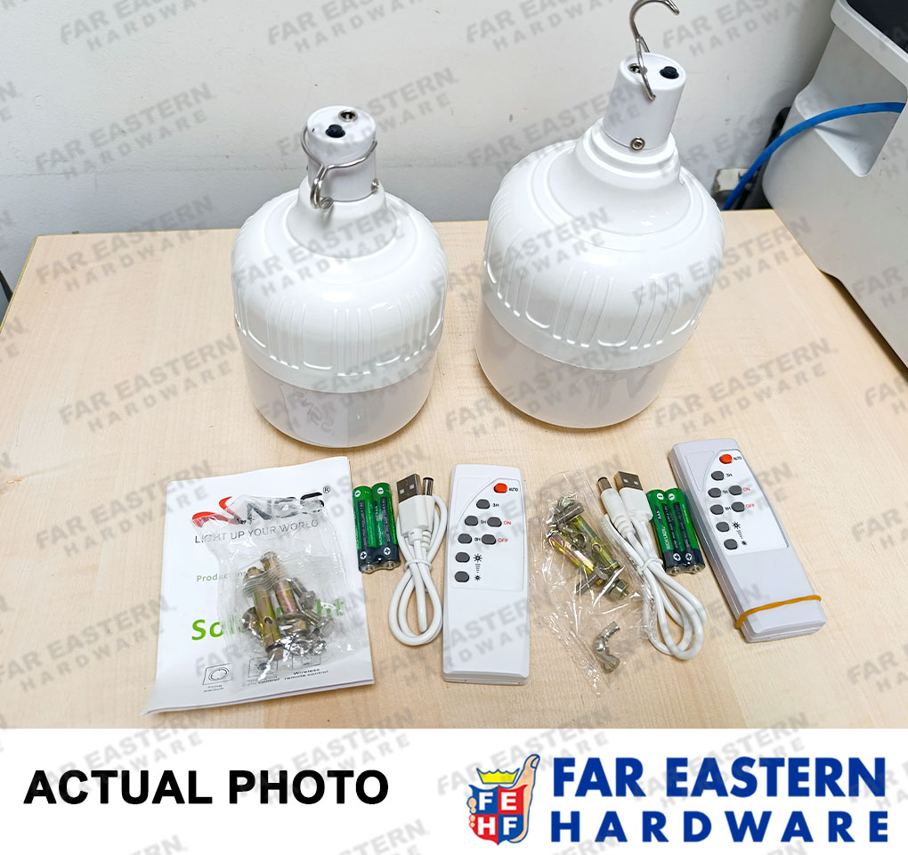 NSS LED Tricolor Solar Emergency Light Bulb 100W | 200W | Shopee ...