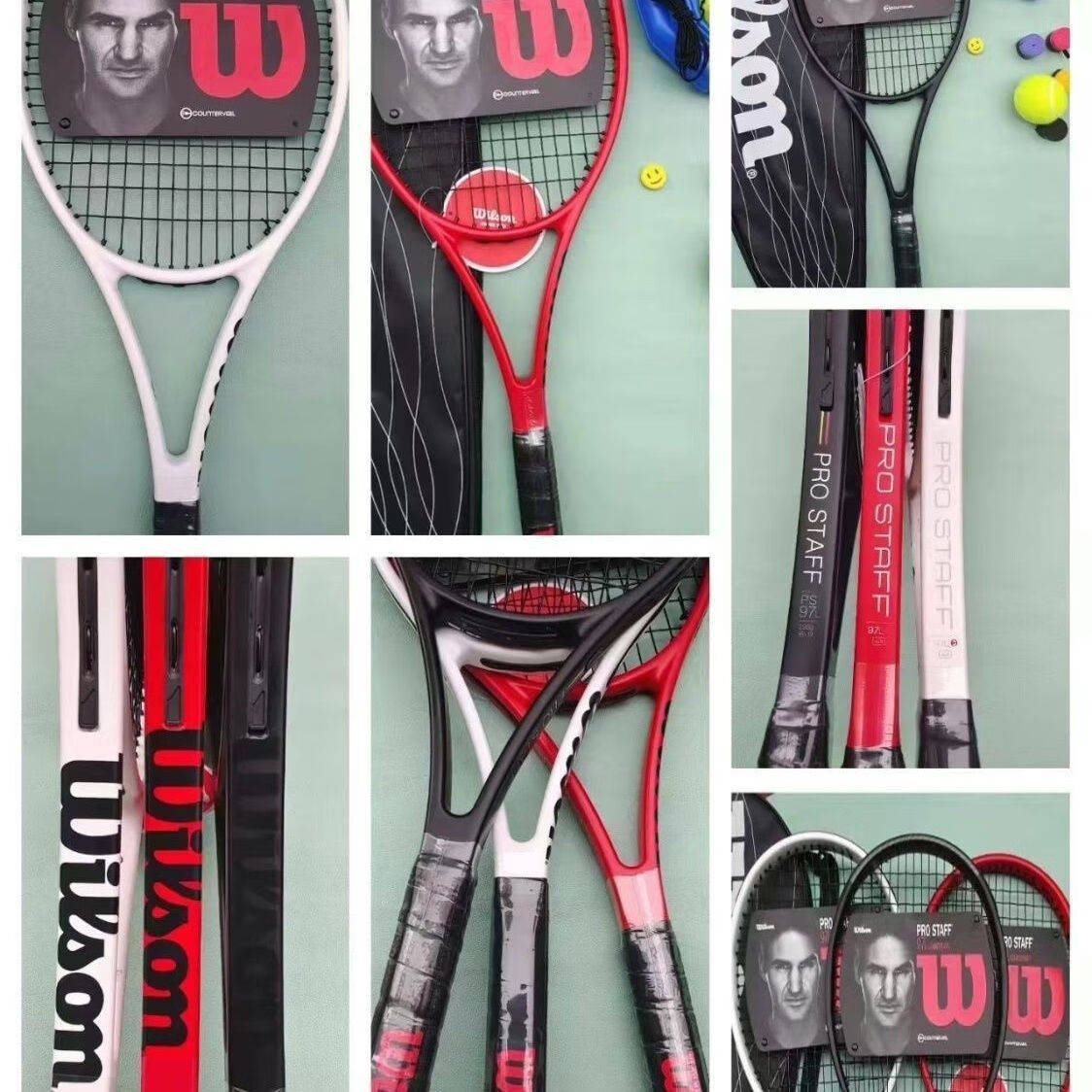Wilson Tennis Racket Pro Staff RF97/BLX 6.1 Full Carbon Professional ...