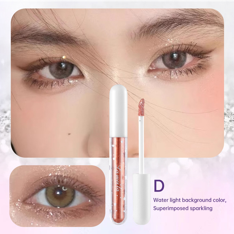 4 Colors Shining Pearlescent Liquid Crystal Glitter Eye Flashing ...