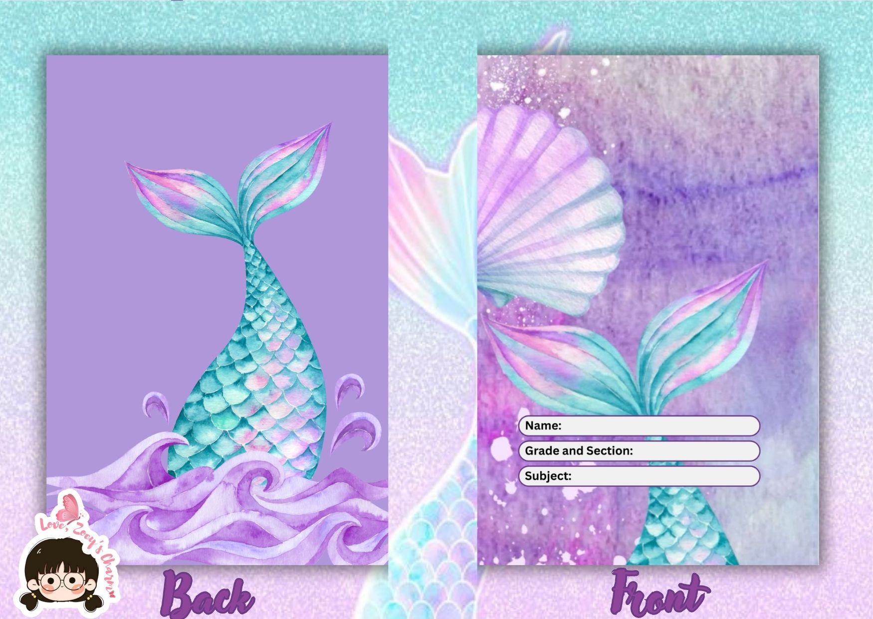 MERMAID NOTEBOOK STAPLED WRITING AND COMPOSITION A5 | Shopee Philippines