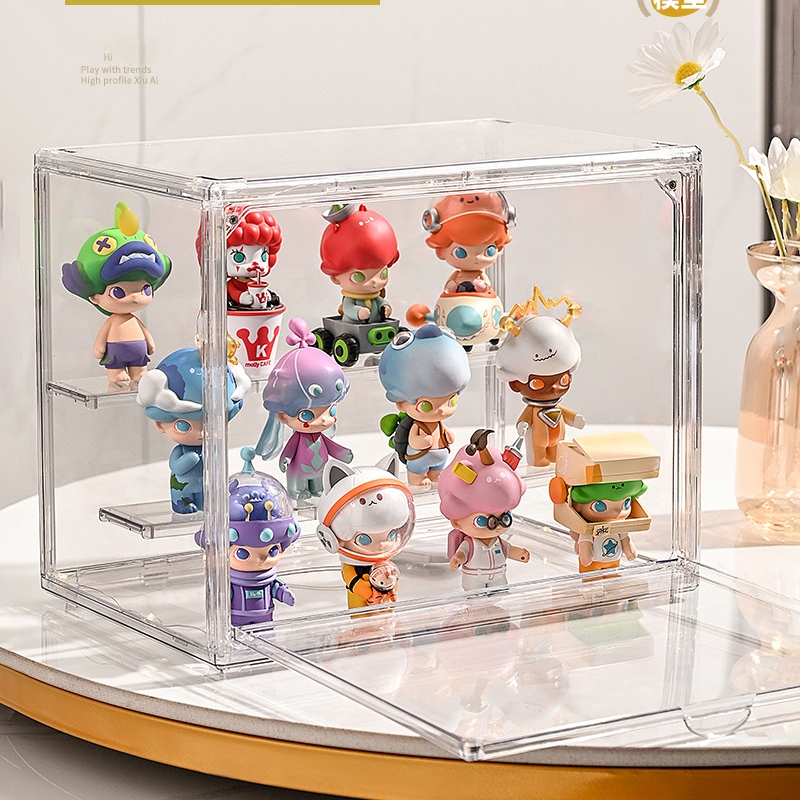 Acrylic Popmart Boxes Case Doll Storage Box Dust-proof Transparent ...
