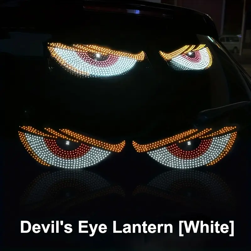 2PCS USB LED Devil Eye Dynamic Big Devil Eyes Light for Cars ...