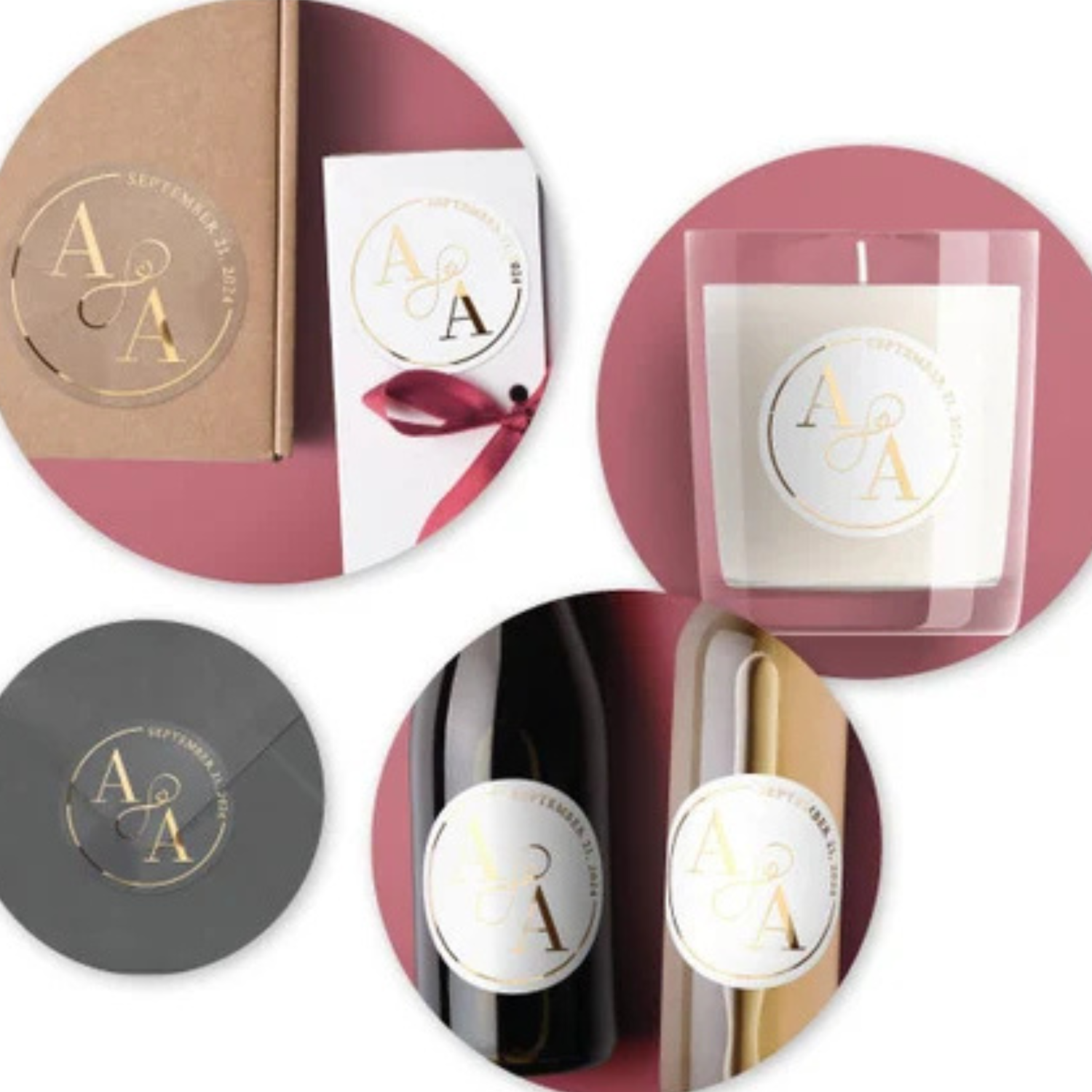 Gold Foil Stickers | Luxury Product Labels | Premium Gold Logo Stickers ...