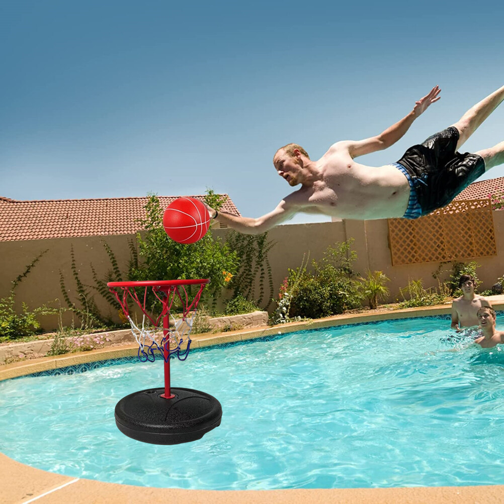 PVC Poolside Basketball Hoop Outdoor Indoor Swimming Pool Basketball ...