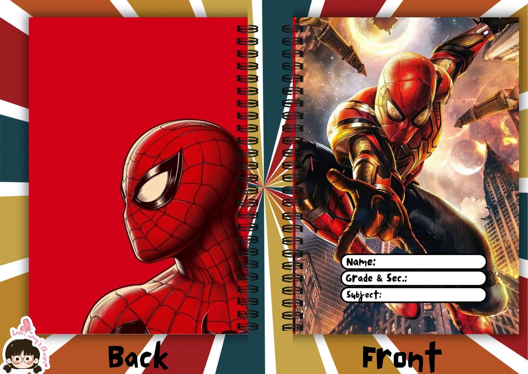 SPIDERMAN A5 NOTEBOOK DOUBLE LOOP WIRE | Shopee Philippines