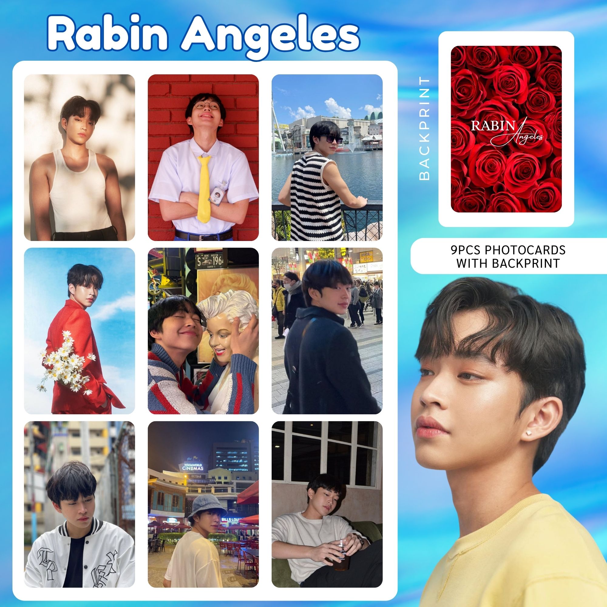Rabin Angeles Photocards With Backprint and Stickers Ang Mutya ng ...