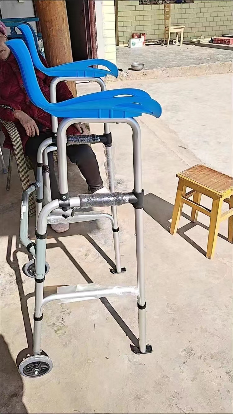 Elderly Walker Crutches Stainless Steel Folding Torque Walker for ...