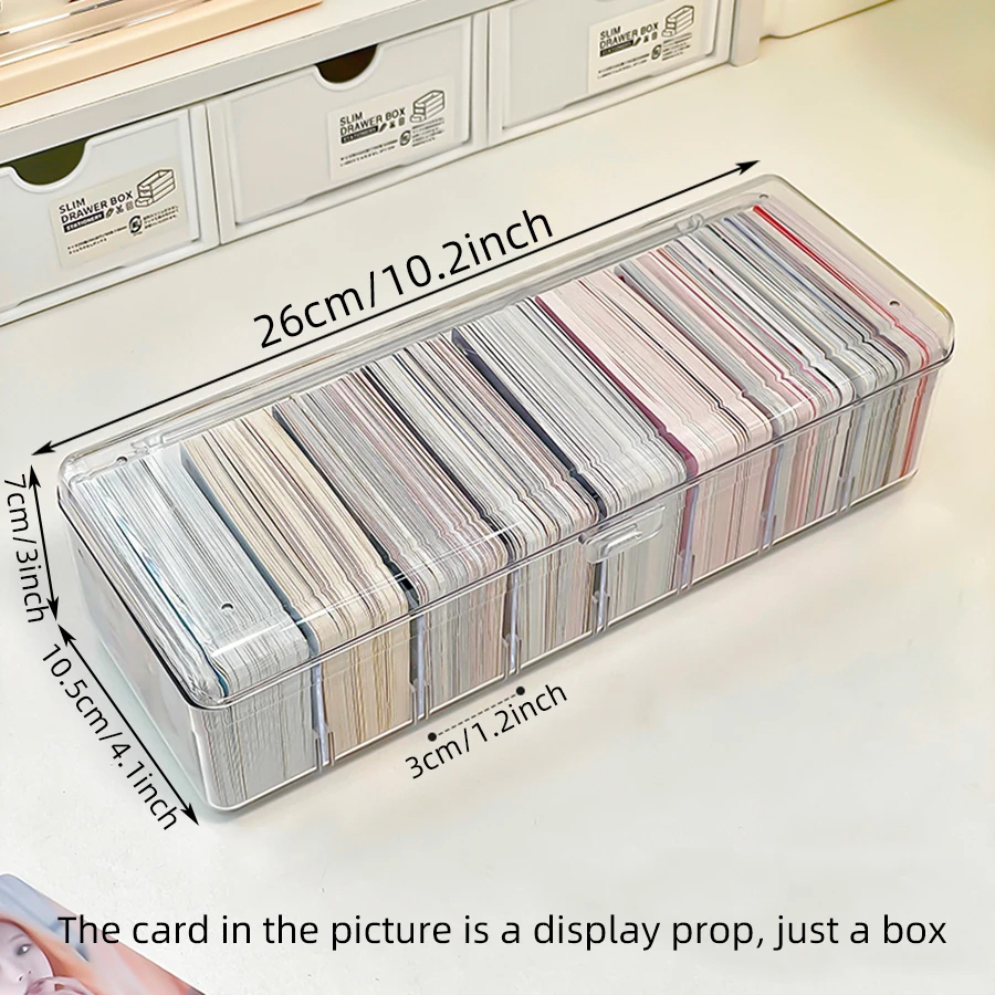 Clear Compartmentalized Organizer Box Holds 700+ Game Cards Storage Box ...
