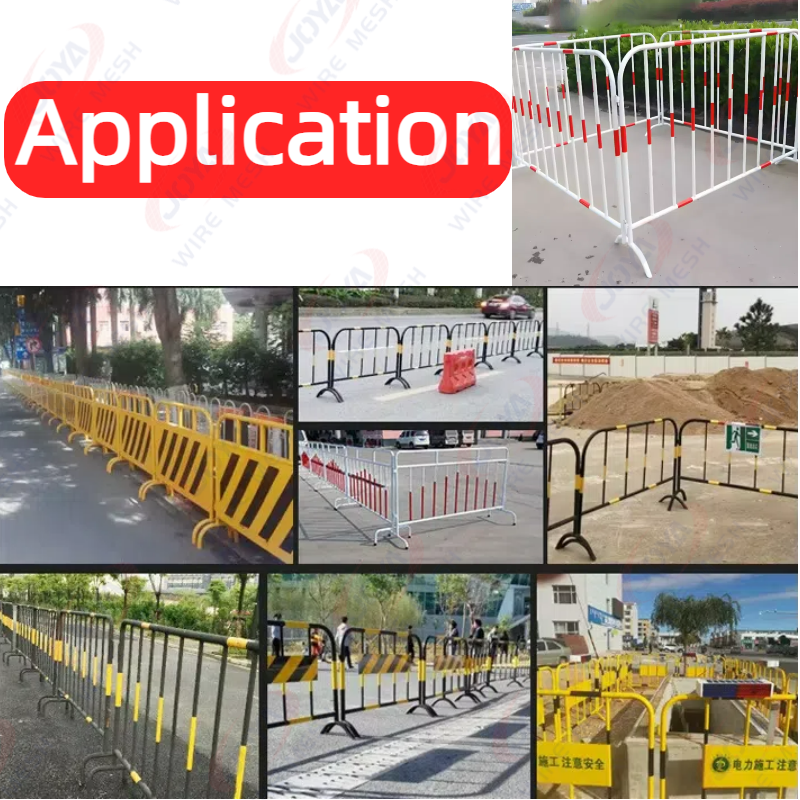 Temporary Fence Galvanized iron wire mesh panel Crowd control barrierI ...