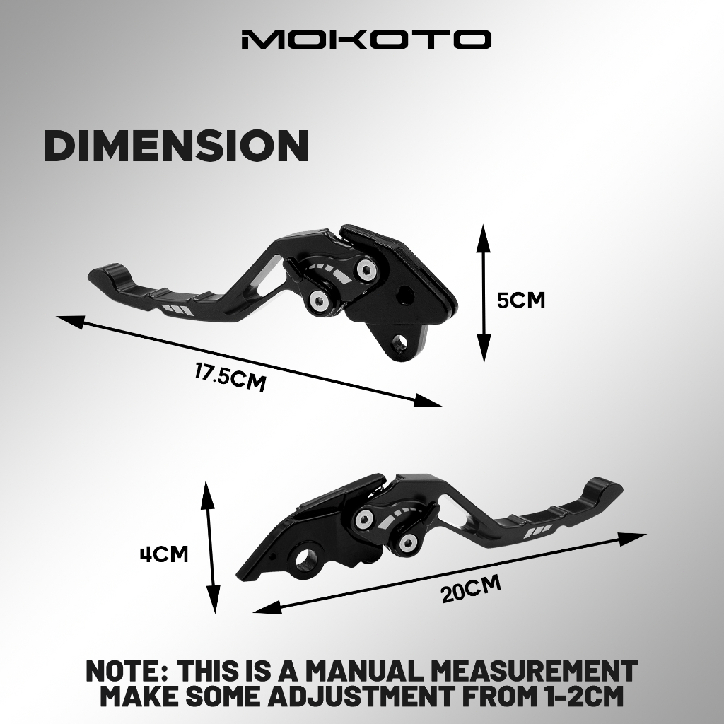 MOTO CLICK V2 / CLICK V3 COMBI CNC ALLOY BRAKE LEVER SET FOR HONDA ...