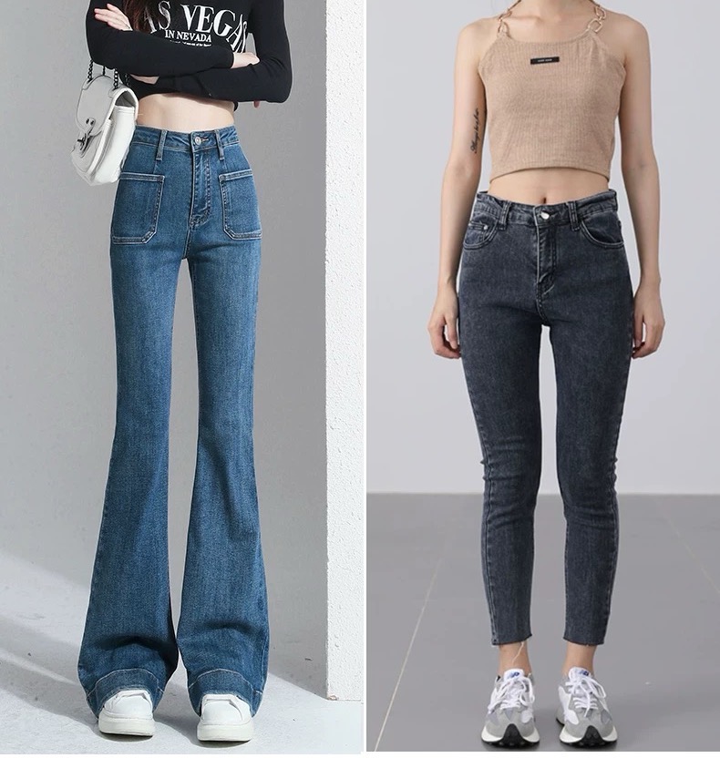 Skinny Retro Versatile Micro-Flared Pants main image 0