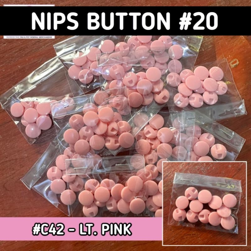 COLORED NIPS BUTTONS SIZE #20 / 12PCS PER PACK | Shopee Philippines