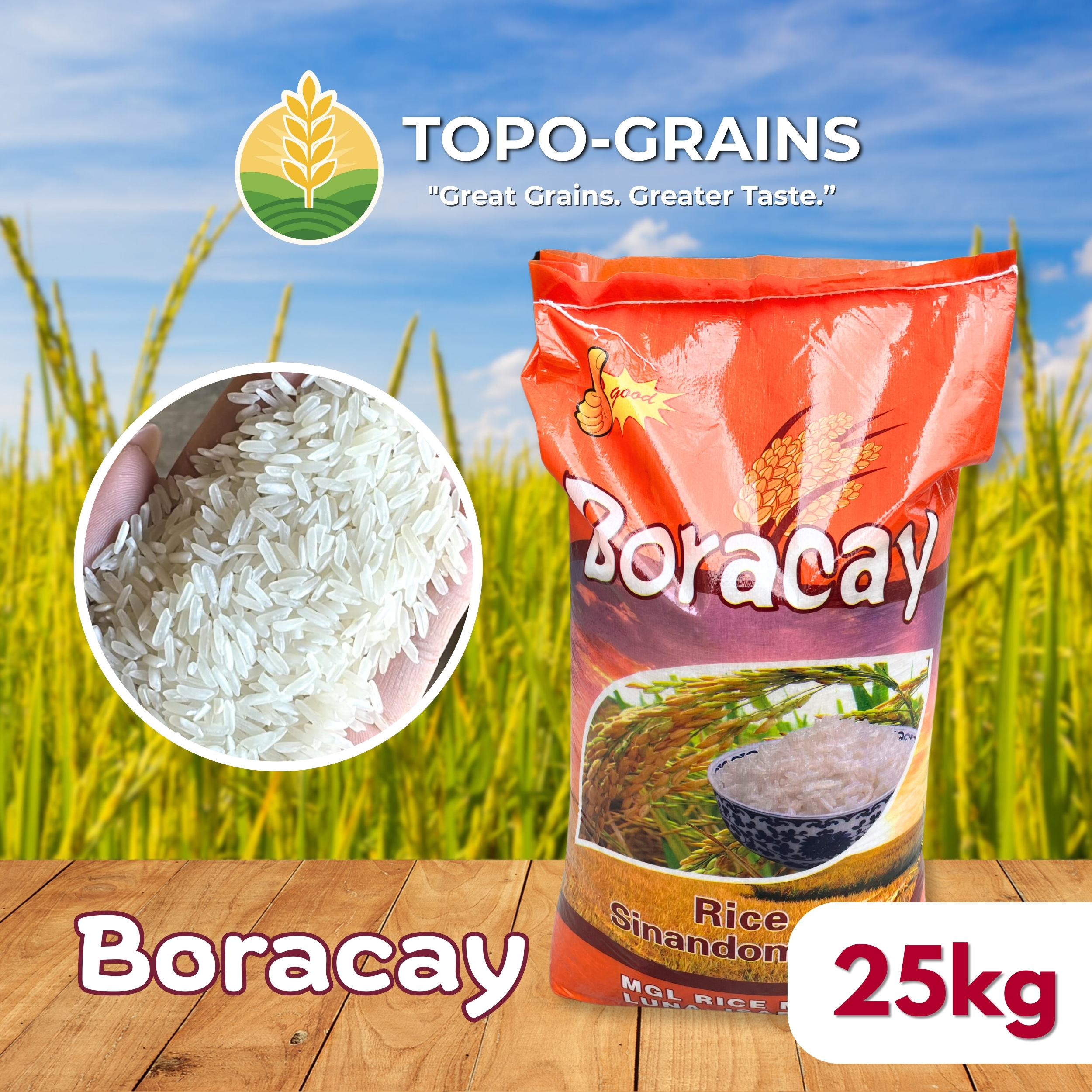 BORACAY Sinandomeng White Rice 25kg - Mabango , Malambot , Masarap na ...