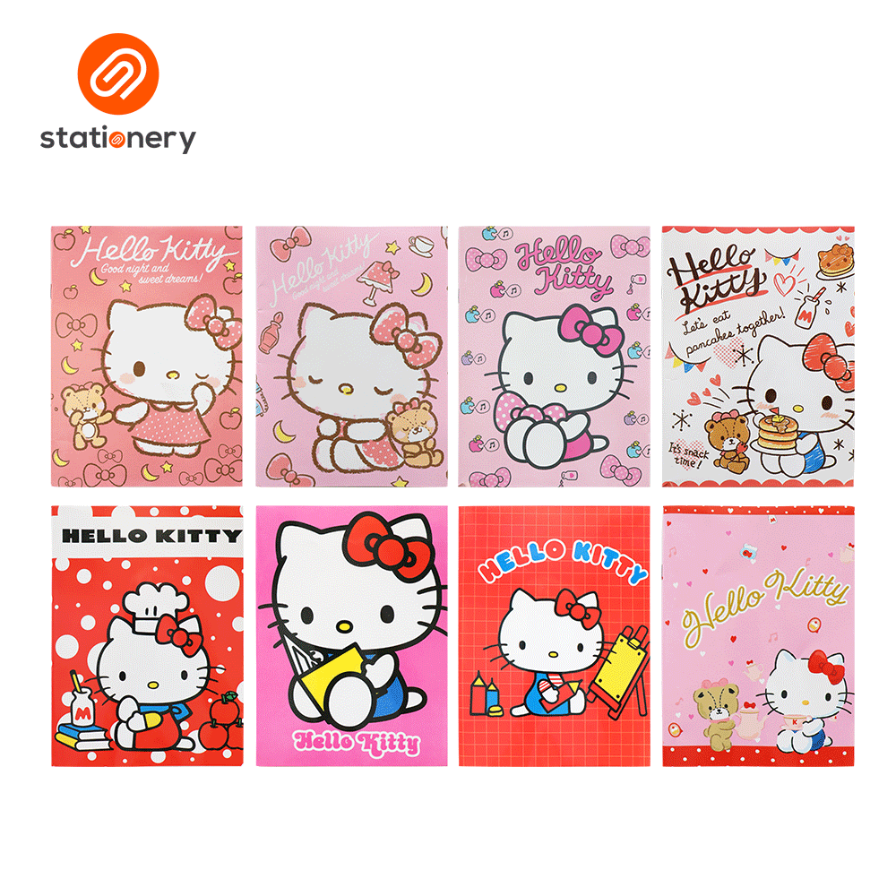 Hello Kitty Writing Notebook 80lvs Pack of 8 | Shopee Philippines