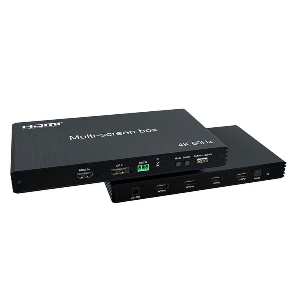 ArgoX 4-Out HDMI Splitter Multi-Screen Box w/ DisplayPort DP Input for ...