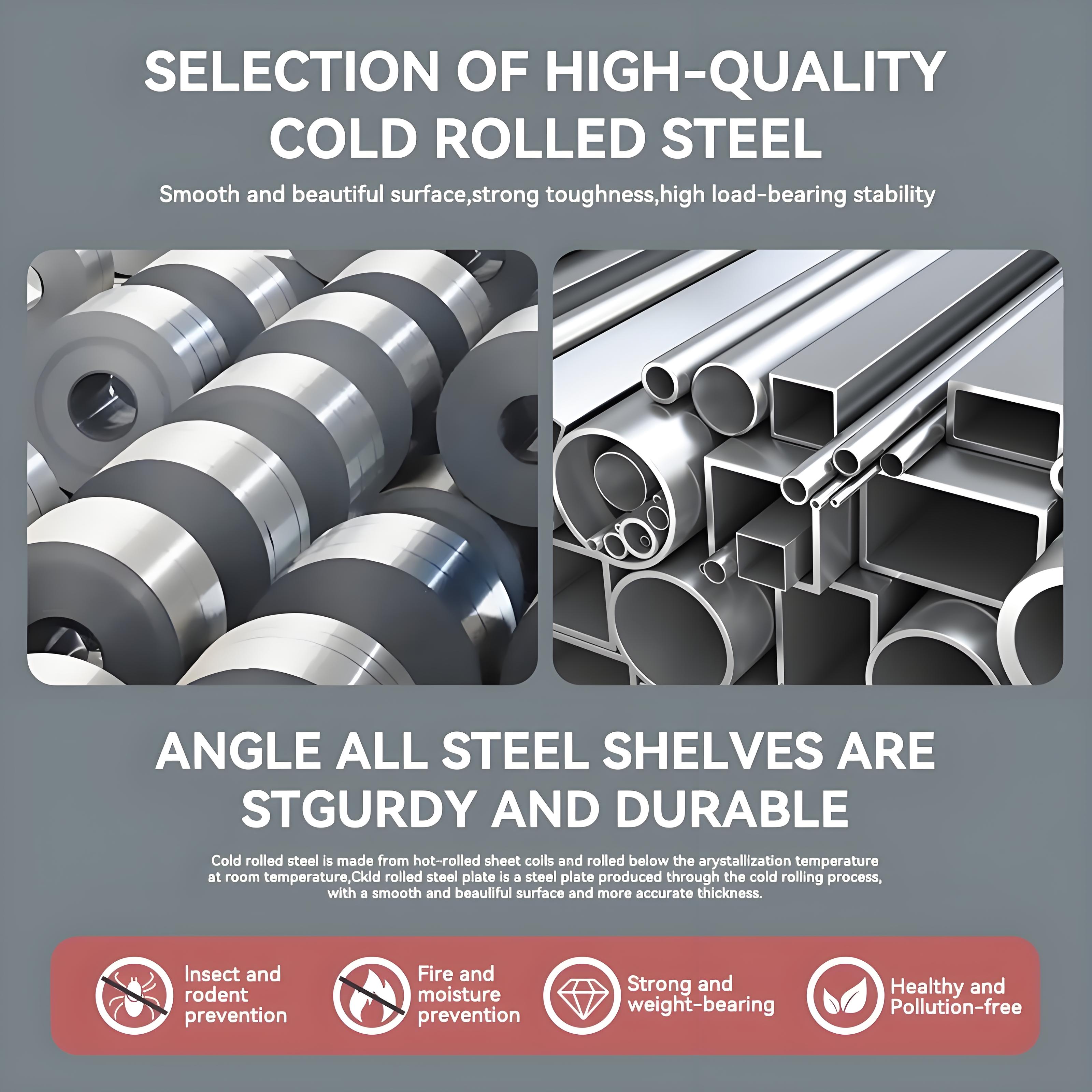 6 Layers Metal Rack Steel Boltless Organizer Shelf Stainless Rack ...