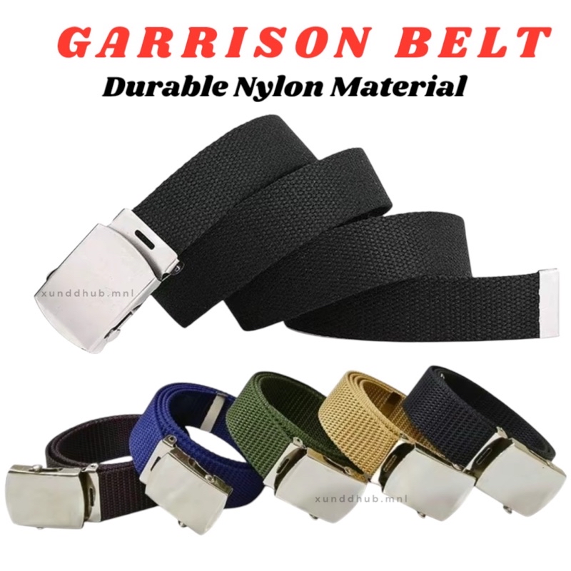 Durable Nylon Garrison Belt - Perfect for ROTC , Adjustable for Men and ...