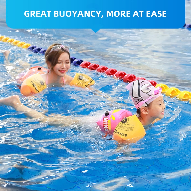 1Pair Inflatables Swimming Arm Ring for Children Adults PVC Safety ...