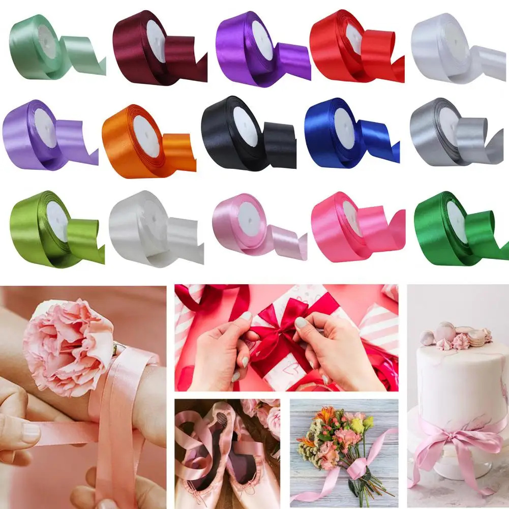 4cm Ribbon, 25 Yards/roll Satin Ribbon Roll Gift Packaging Ribbon ...