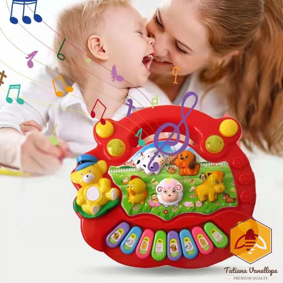 Baby Animal Farm Piano Keyboard Toy For Early Childhood Development ...