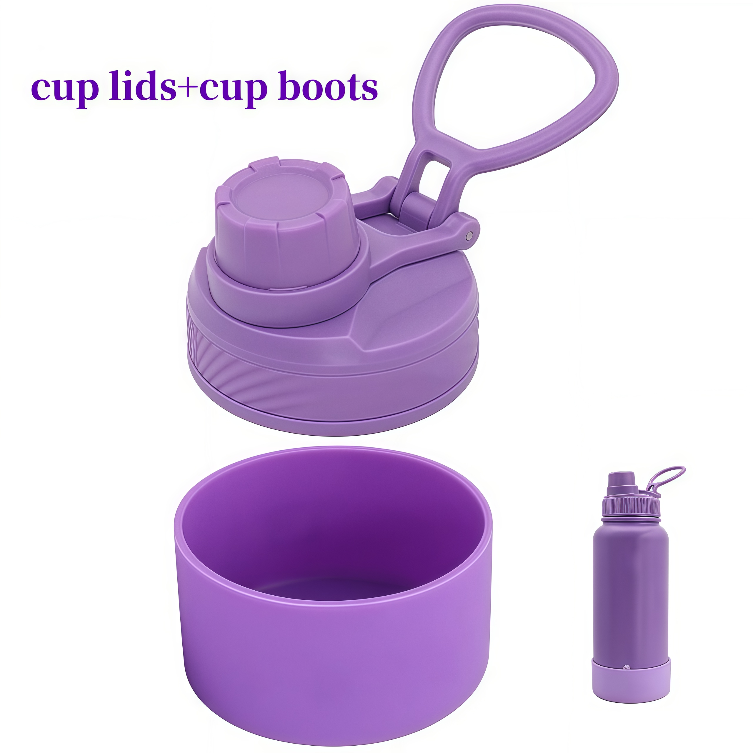 COD Flask Sports Boots+Cup Lid Colorful Big for Wide Mouth Water ...