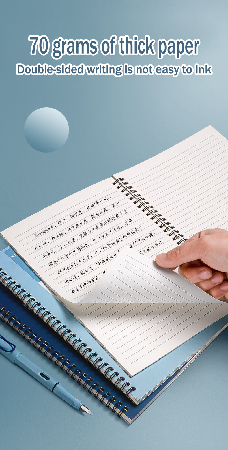 A5 Spiral Notebook Set Morandi Solid Colors Spring Notebook NoteBook ...