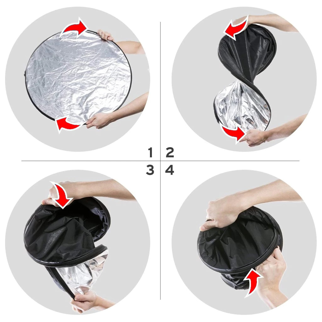 Reflector Photography 5 in 1 Collapsible Portable Light Diffuser Round ...