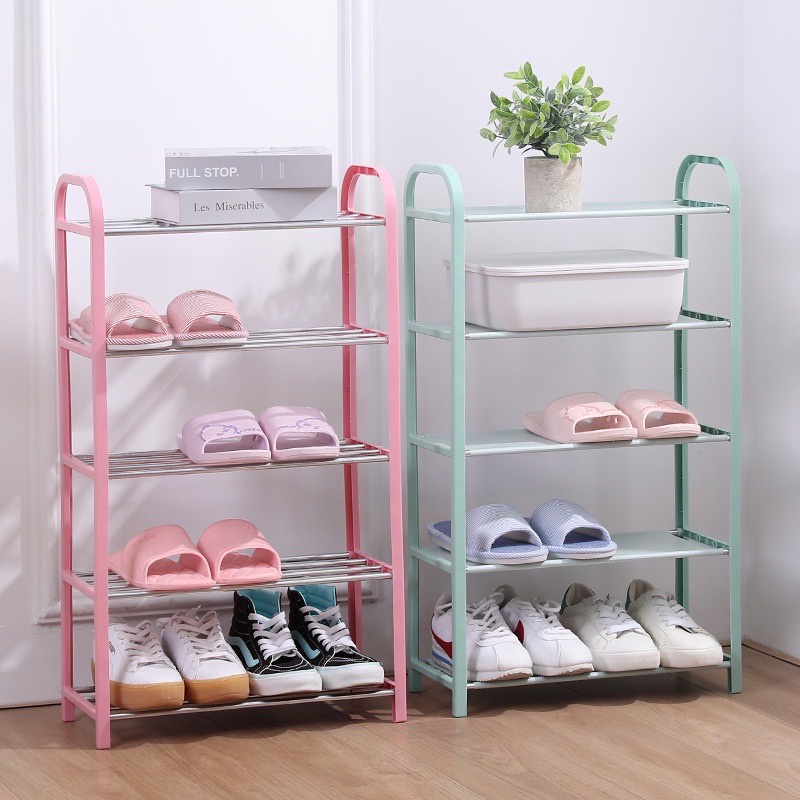 LEDSTAR 4 layer 5 layer simple shoe rack shoe cabinet student dormitory ...