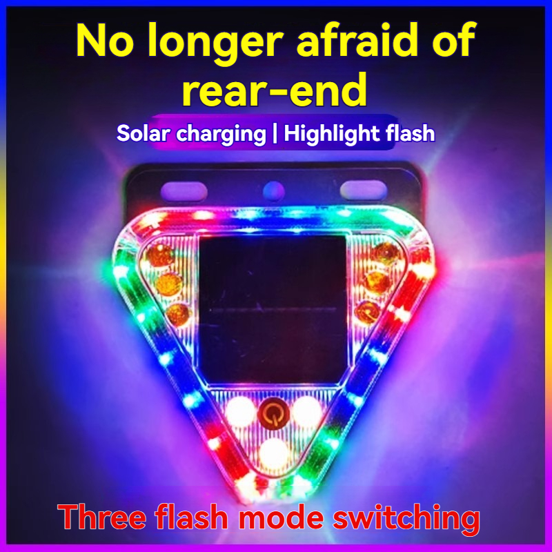 Solar warning flashing light anti rear end Magnetic Fix Trailer Truck ...