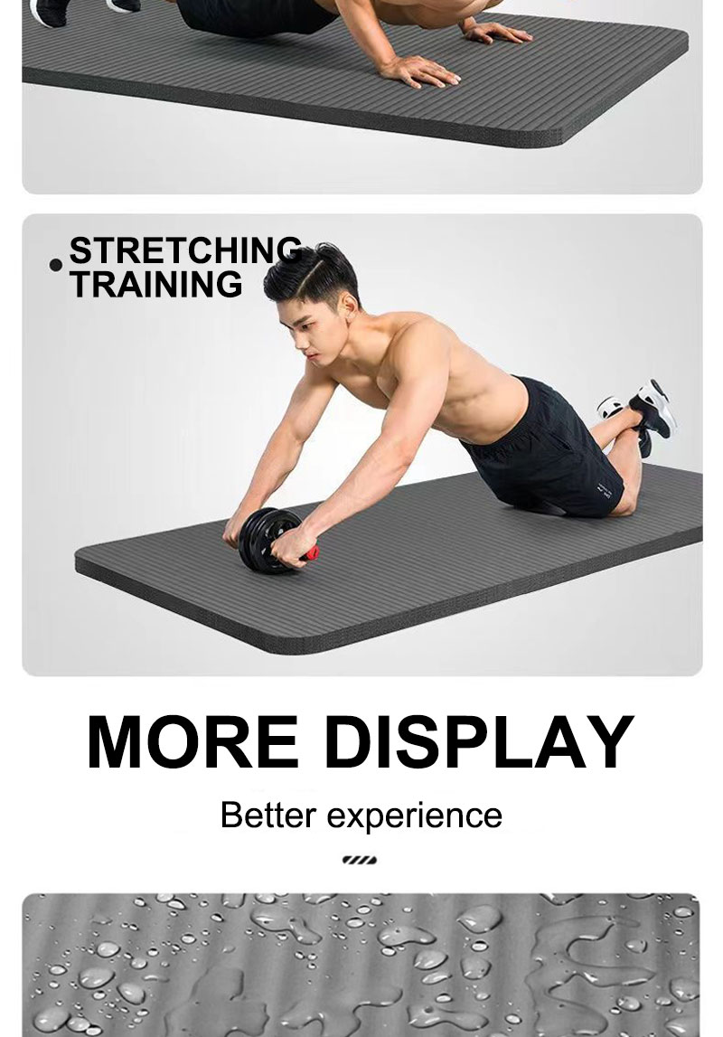 Yoga mat Exercise Workout mat Ultra wide Gym mat Soft Non-Slip Gym ...