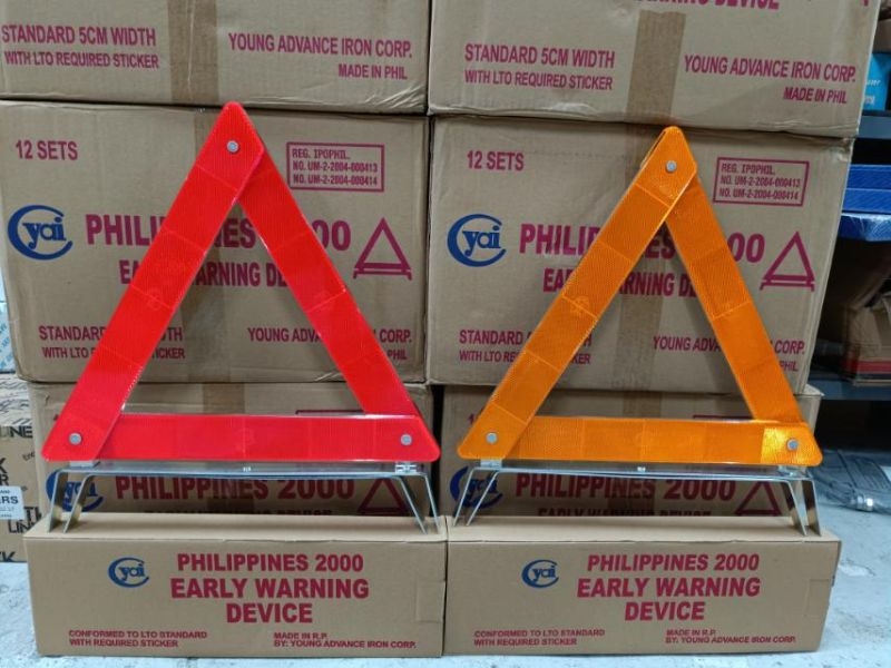 EARLY WARNING DEVICE PHILIPPINES W/LTO STICKER HEAVY DUTY | Shopee ...