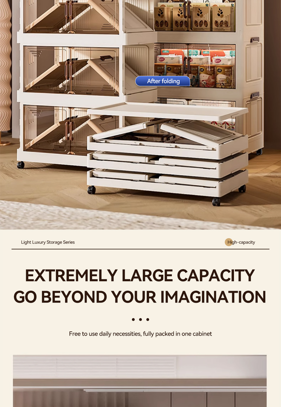 DRG Foldable Cabinet for Kitchen Durabox Bedroom Drawer Cabinet Plastic ...