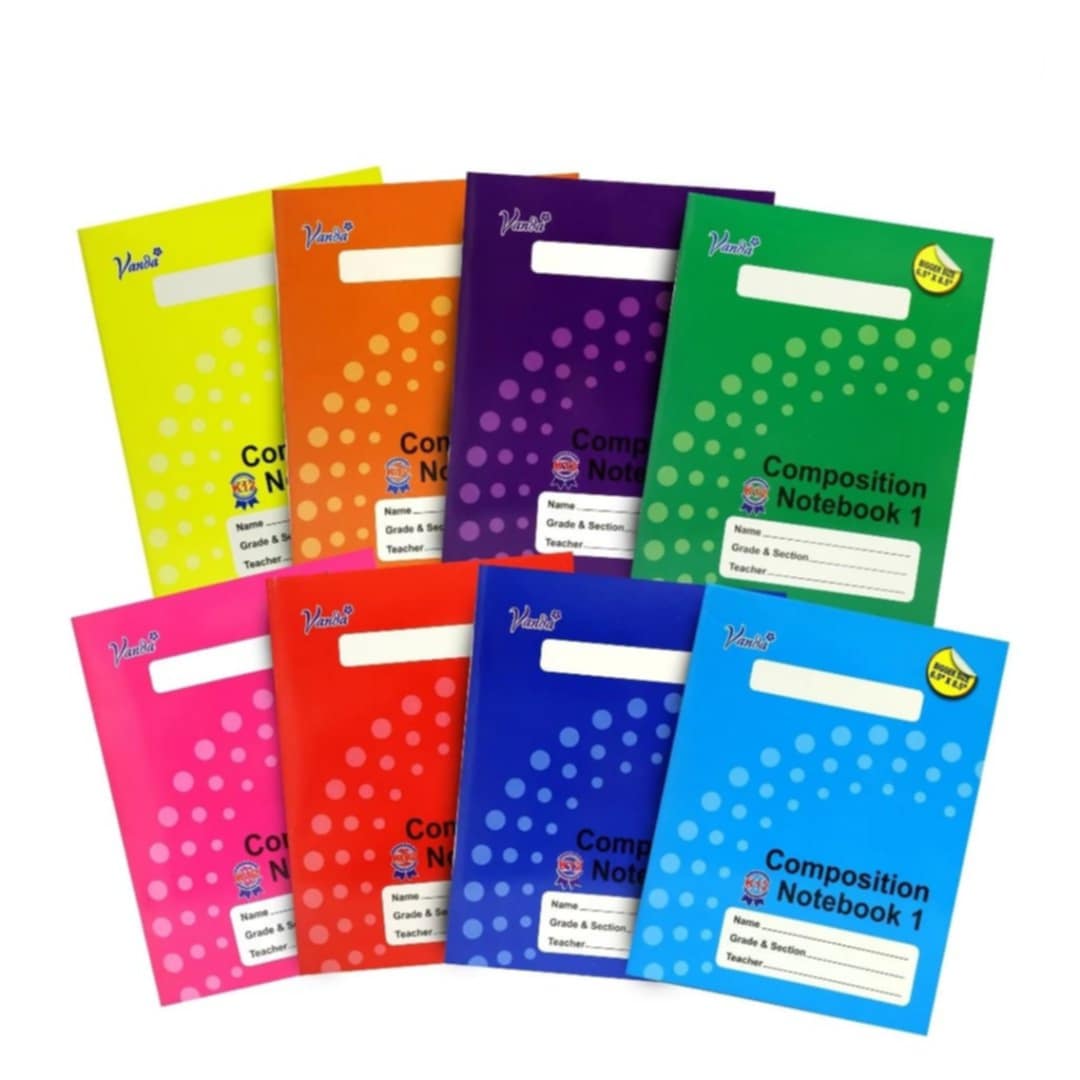 VANDA K12 COMPOSITION WRITING NOTEBOOK , SOLD PER PIECE, 6.5X8.5 INCHES ...