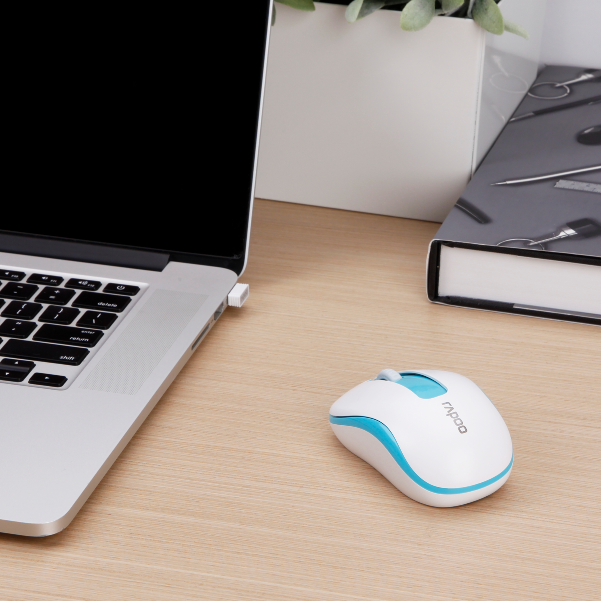Rapoo M216 Wireless Mouse 2.4G Optical Entry Level Mice for Laptop ...