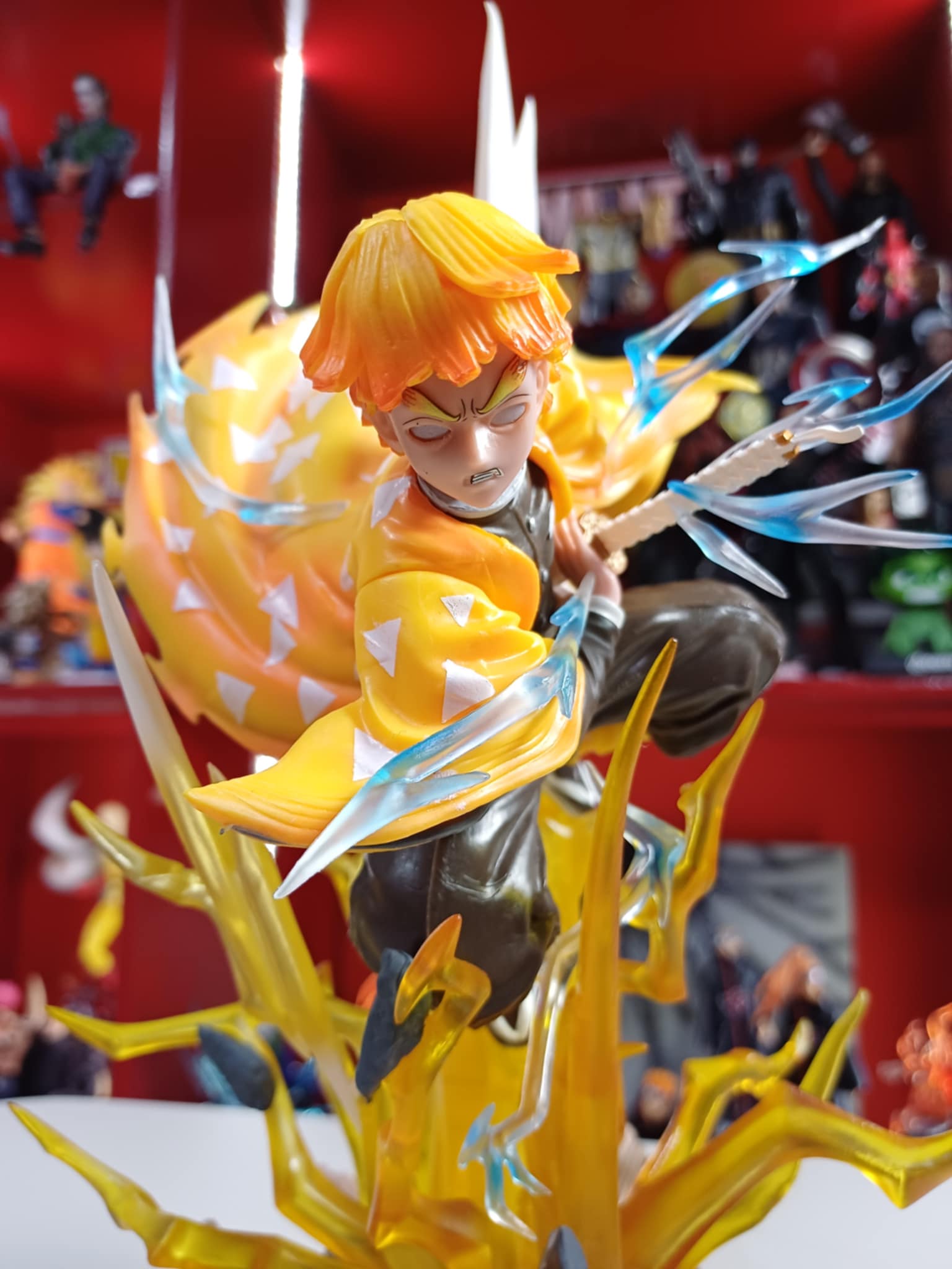 Demon Slayer, Zenitsu w/ extra head & led, HQKO, PVC Materials, 13.5 ...