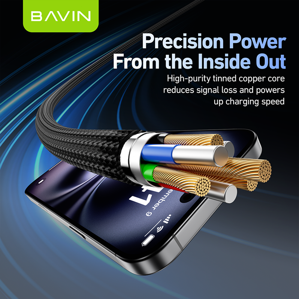 BAVIN CB378 60W USB to Type-C & Type-C to Type-C Cable 2-in-1 Fast ...
