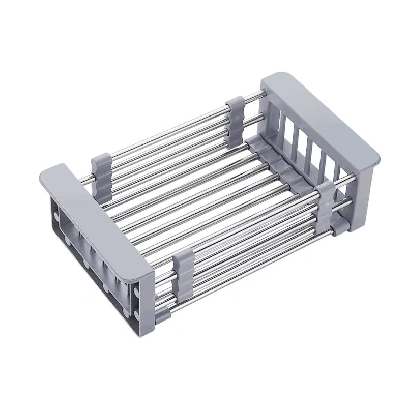 Expandable Dish Drying Rack Over Sink Stainless Steel Adjustable Dish ...