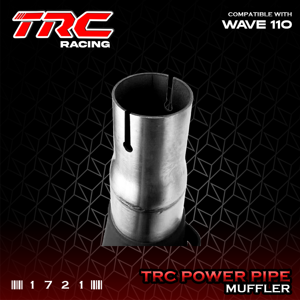 TRC Racing Wave 110 Stock Power Pipe Muffler Exhaust with Removable ...
