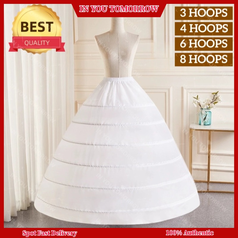 6 Hoops Fluffy Ruffled Petticoat main image 1