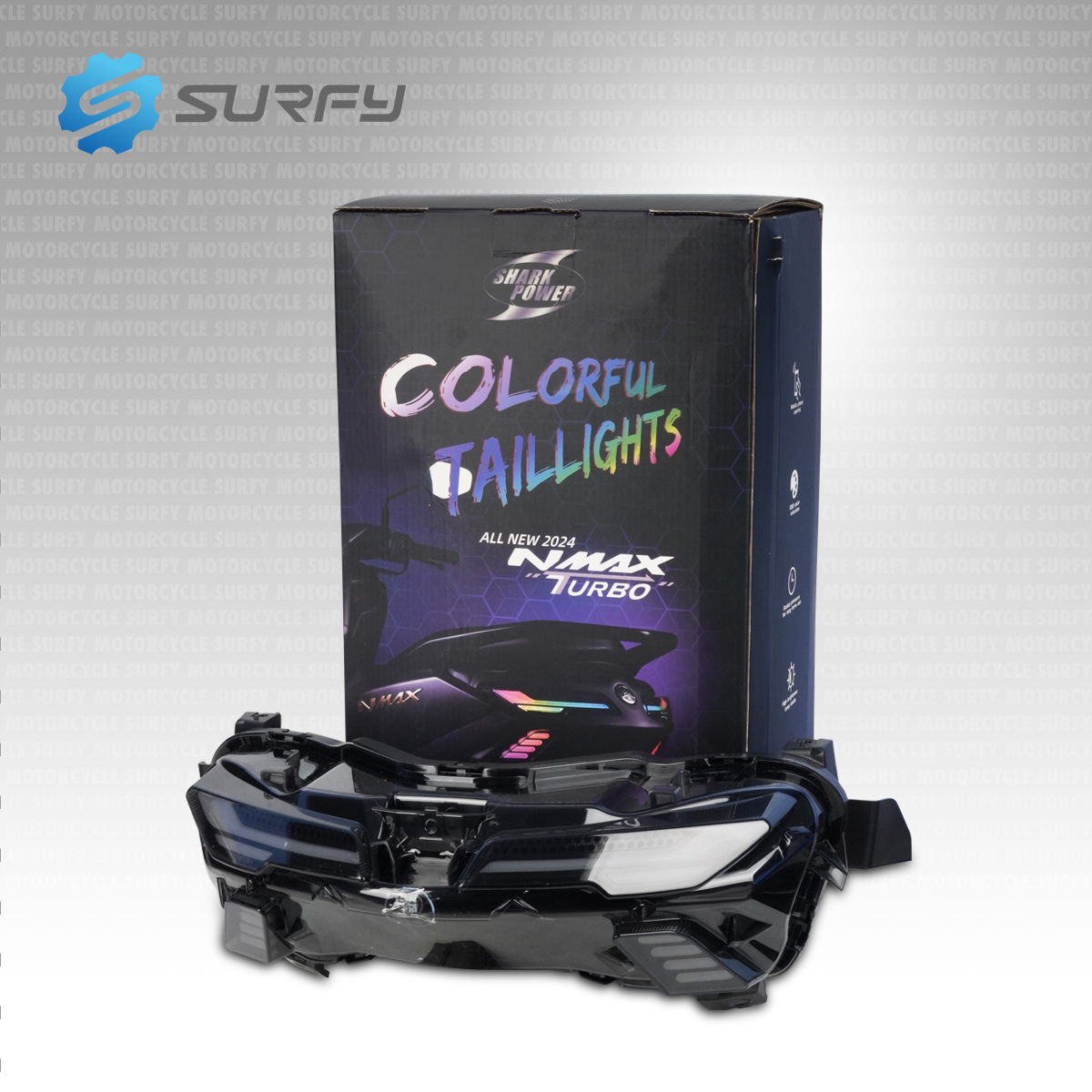 Nmax v3 Turbo Smart RGB Tail Light LED Smartphone App Customization ...