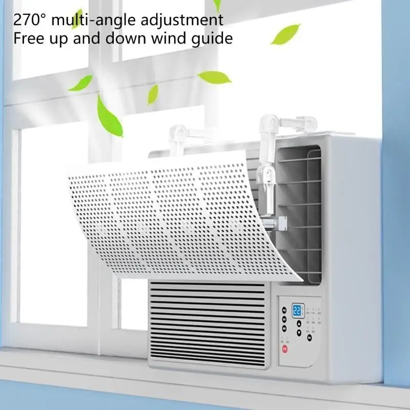 Universal Window Air Conditioner Windshield - Adjustable Wind Direction ...